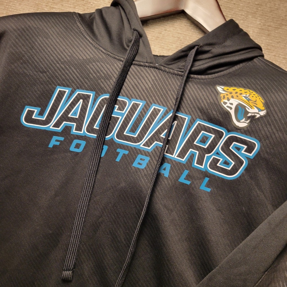 CSA Jacksonville Jaguars Hoodie Mens Large Black Blue NFL Football Pullover